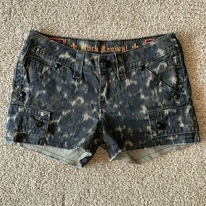 Rock Revival Cargo Camouflage Shorts sz 26 NWOT
